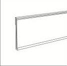 Ценова лайсна за залепване  39мм*1330 мм, черна