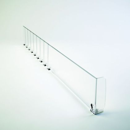 L-stop 60 mm Shelf Divider, length 285 - 485 mm