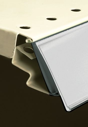 Datastrip 39 mm*1245 mm, for 26mm front profile of metal shelf for ARNEG refrigerated shelf equipment, transparent