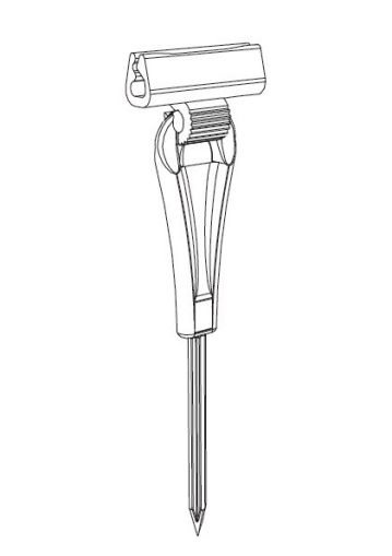 Skewer with grip for printed labels - 20 pcs