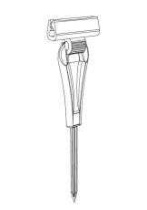 Skewer with grip for printed labels - 20 pcs