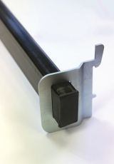 Reinforced Metal Rail 25 × 50 mm with Mounting Brackets
