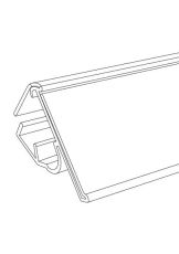 Datastrip for metal shop equipment 39mm*988mm, white