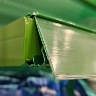 Datastrip for metal shop equipment 39mm*740mm, white